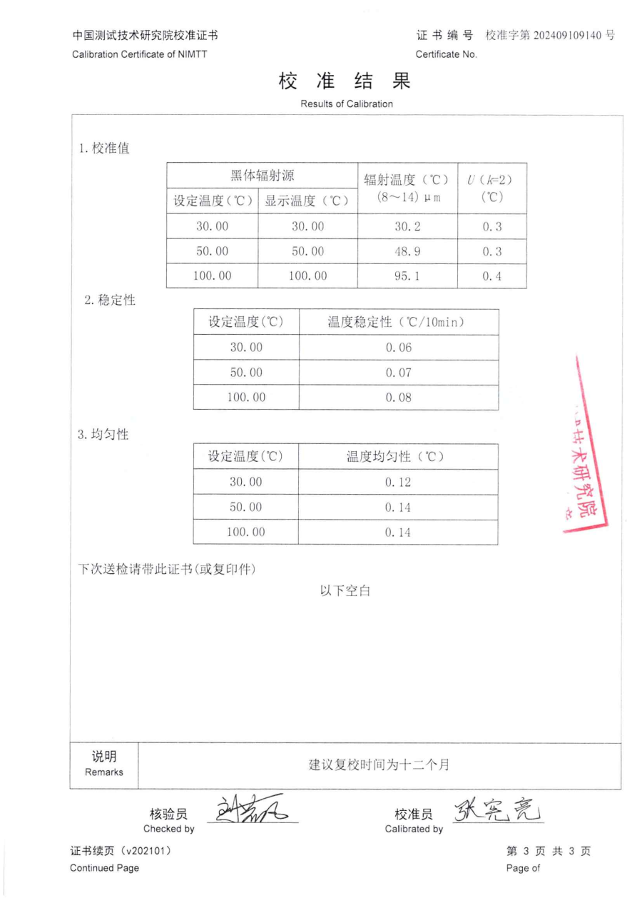 達(dá)州市質(zhì)量技術(shù)監(jiān)督檢驗(yàn)測(cè)試中心-4臺(tái)黑體爐中測(cè)院校準(zhǔn)證書(shū)_05.png